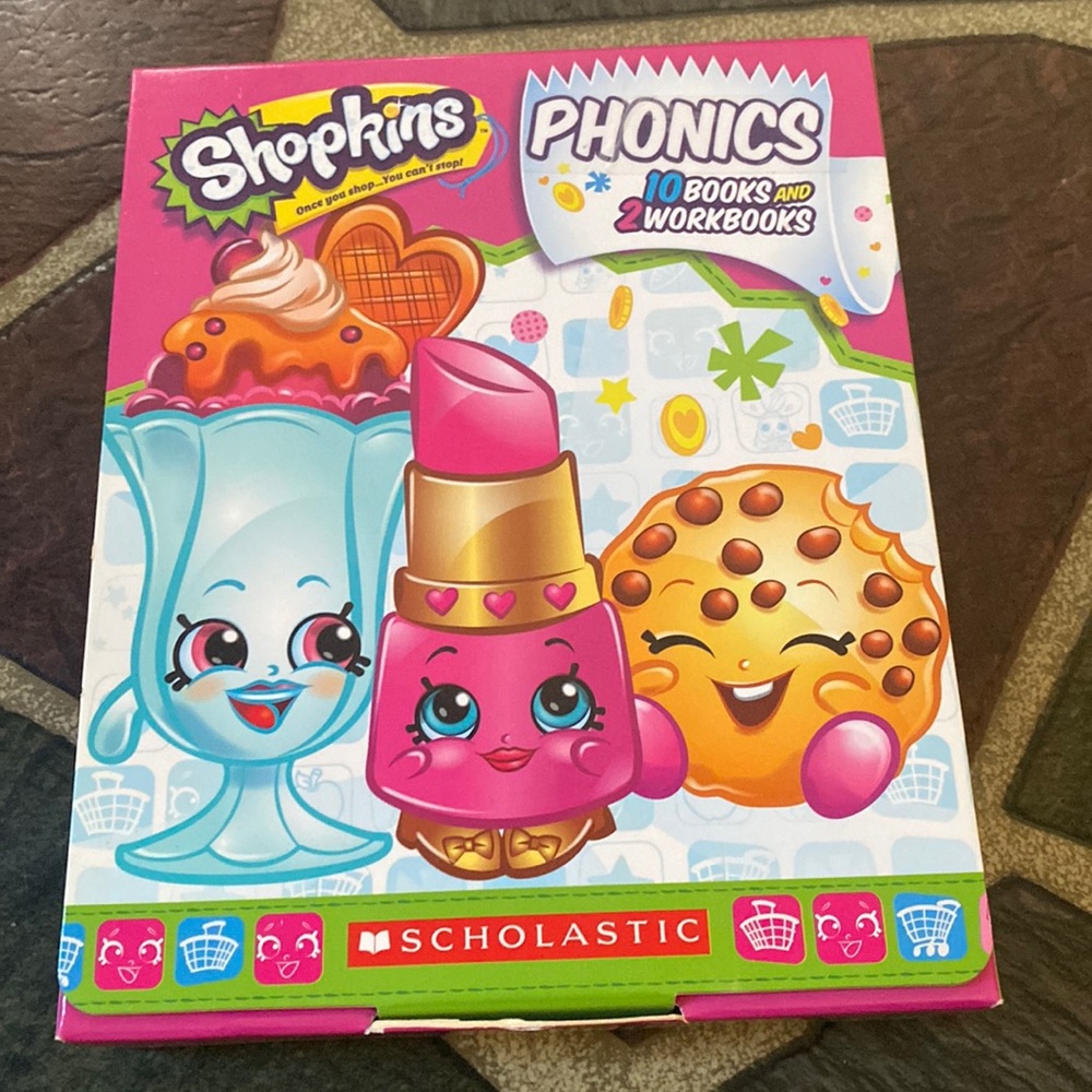 Shopkins Phonics Books lightly used